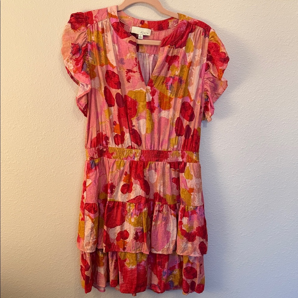 pinch Colorful Floral Dress - size large